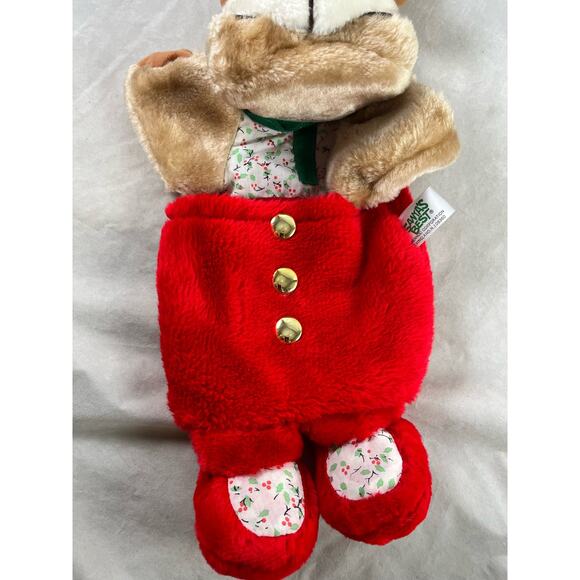 Stuffed Plush Bear Christmas Stocking 23" Holiday Decor Plushie Mantel Stocking - Picture 4 of 10